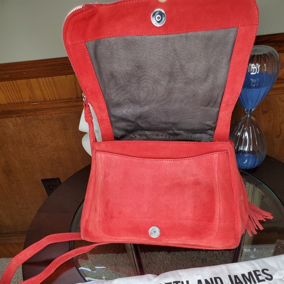 Elizabeth and James TRAPEZE SMALL SEUDE CROSSBODY - Picture 12 of 16